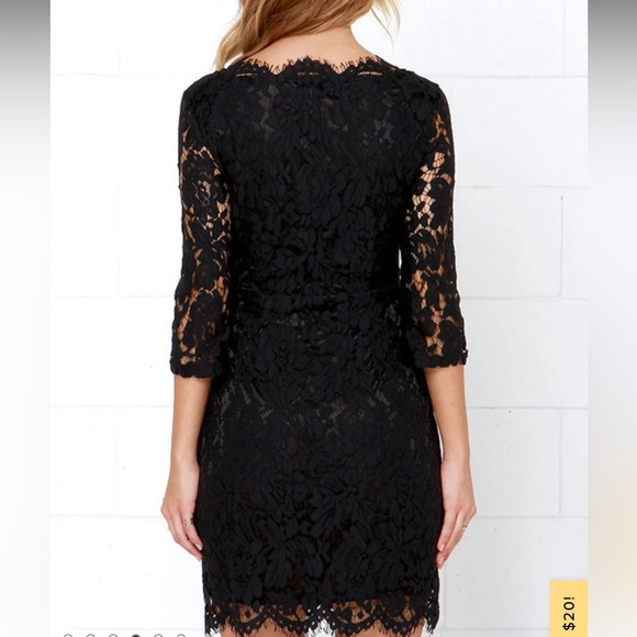 Lulus Glamorous Poker Face Black Lace Dress - Picture 4 of 13